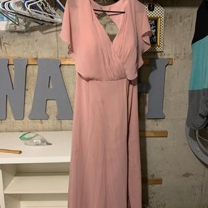 Azazie dusty rose dress